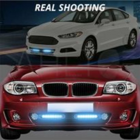 Wind powered universal DRL 8 colour LED Lights 2 pcs