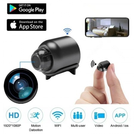 WiFi Mini Spy Camera Night Vision Home Security 1080P HD